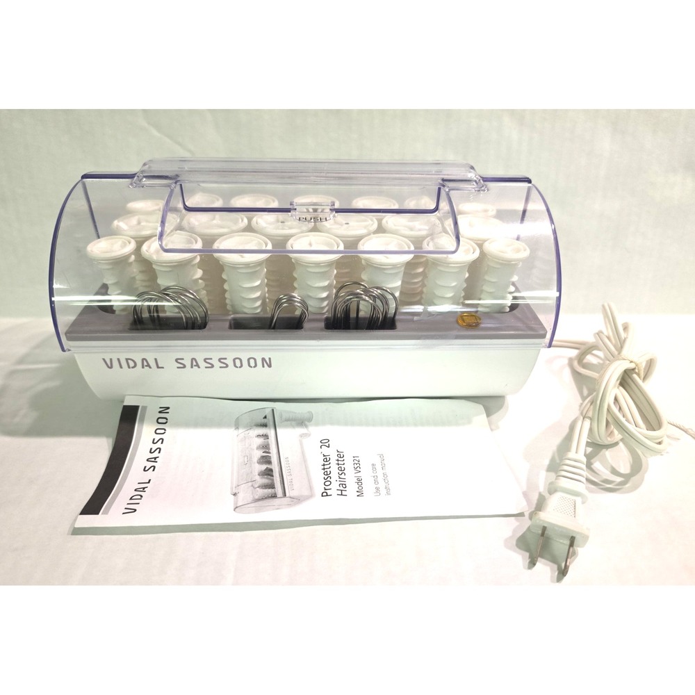 Vidal Sassoon Hairsetter Model VS321 20 Hot Rollers 3 Sizes Pageant